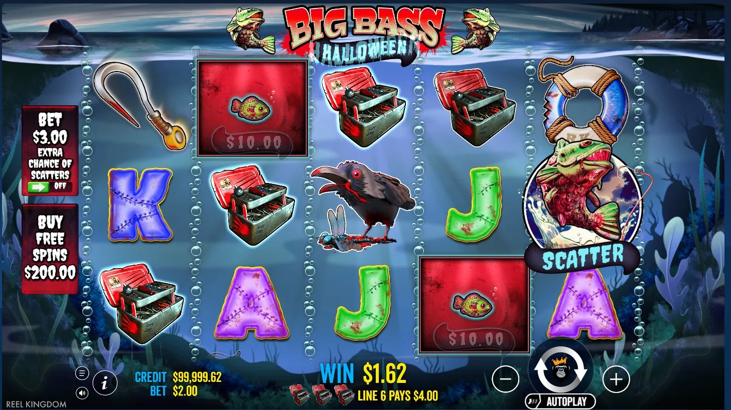 Big Bass Halloween free spins round